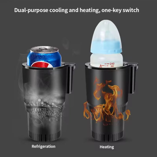 DriveForce™ Smart Cooling & Heating Car Cup 2-In-1 Temperature Display Cup Holder for Water Coffee
